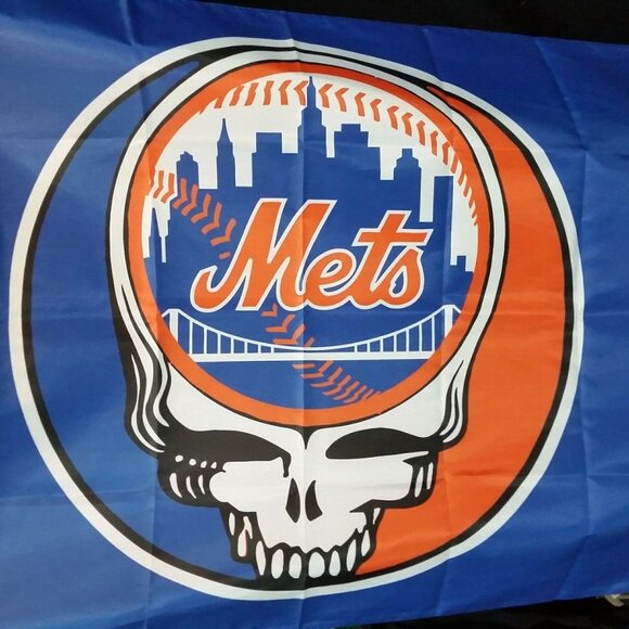 Grateful Dead & Company NY Mets Citifield Flag Steal your Base Banner Tapestry - Picture 4 of 4